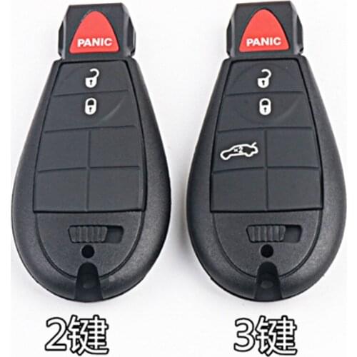 DAKATU 2+1 3+1 Buttons Smart Remote Key For Chrysler Cherokee Journey JCUV With ID46 Chip 433Mhz Car Alarm Keyless Entry Fob
