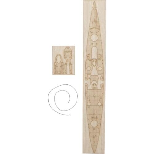 1 / 700 Craft Gneisenau Wooden Deck Ship Assembly Cruiser
