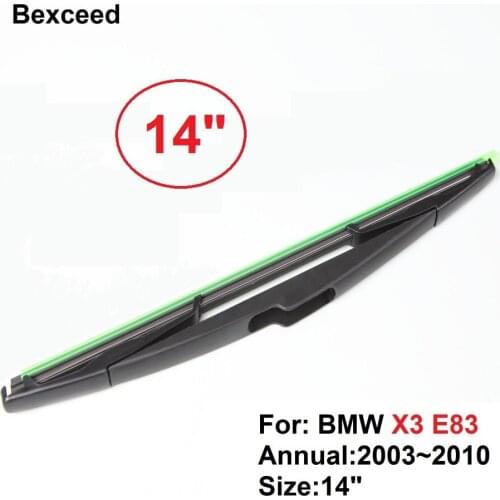 For BMW X3 e83 Rear wiper blade Bexceed of Car windshield 14"/350MM (only blade) 2004 2005 2006 2007 2008 2009 2010