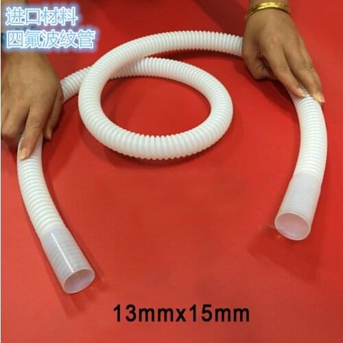 13x15mm ptfe flexible coupling flaring bellow antiseptic acid-base PTFE flex hose Corrosion resistant pipe