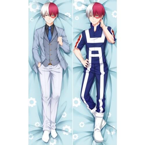 Hot Boku No My Hero Academia Todoroki Shouto Cosplay Dakimakura Pillow Case Hugging Body Gift Prop