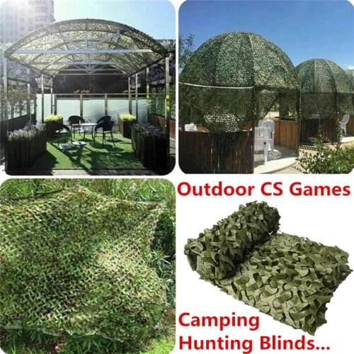 2X4M,1.5X6M,3X5M Jungle Camouflage Netting Outdoor Camping Hunting Blinds Shooting CS Games Hide Mesh Net Activities Decoration