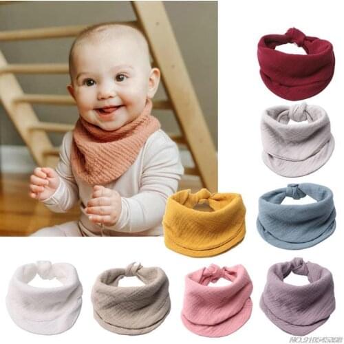 Gauze Baby Bibs Newborn Boys Girls Burp Bandana Cotton Soft Toddler Scarf Infant Saliva Towel Scarves D09 20 Dropshipping