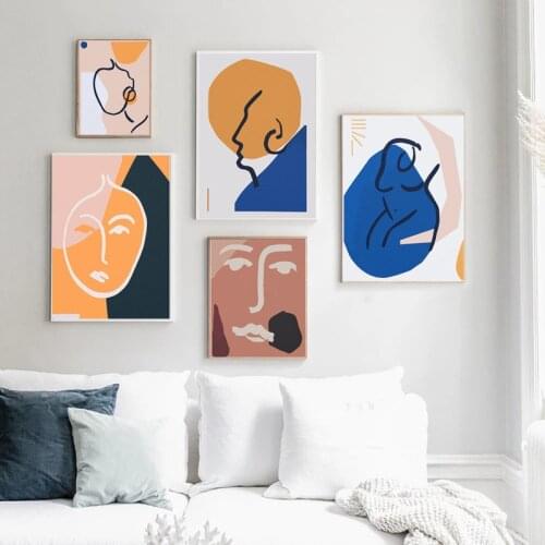 Minimalist Abstract Geometry Graphic Canvas Painting Wall Art Nordic Posters and Prints Wall Pictures for Living Room Decoration