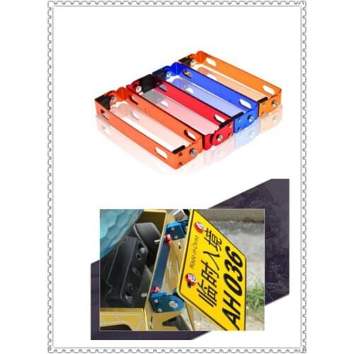 Motorcycle Automobile Adjustable Angle Metal License Plate Holder Bracket for Kawasaki ZR750 ZEPHYR