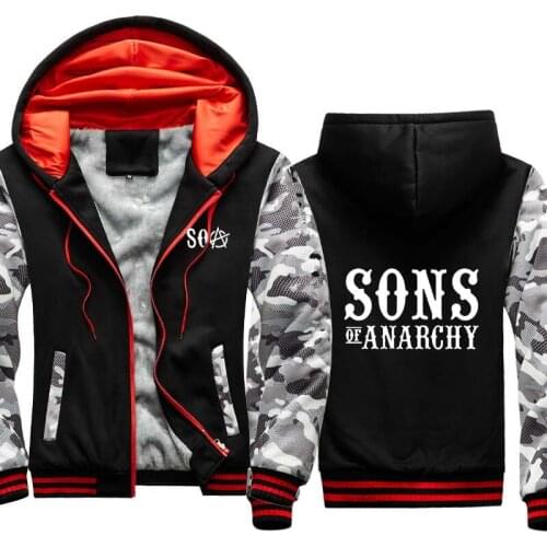 2020 Mens winter jacket Warm Slim Fiy Pilot jacket men SOA Sons of anarchy the child Sweatshirt Harajuku Men jacket