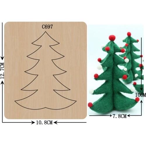 New Christmas tree Wooden die Scrapbooking C-697 Cutting Dies Multiple sizes