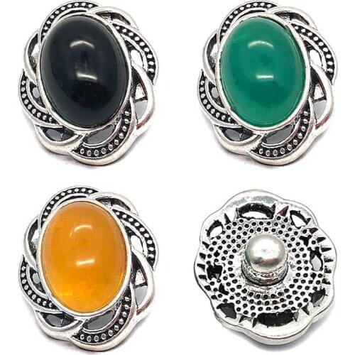 Wholesale metal Rhinestone Snap Buttons w238 Diy Jewelry fit 18mm Snap button Necklaces/Bracelets for women