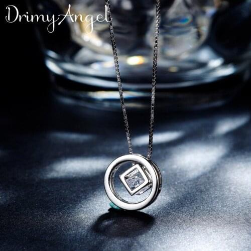 New Arrivals Silver Color Cube Box Necklaces for Women Wedding Jewelry Long Statement Necklaces