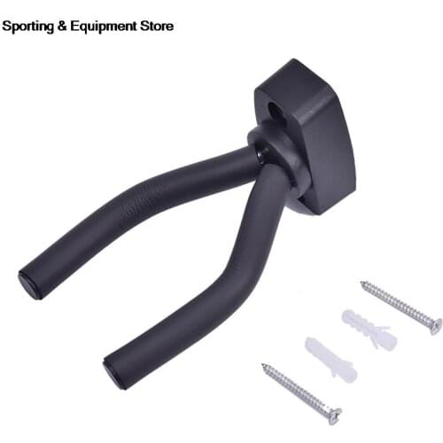 Guitar Hanger Hook Holder Wall Mount Stand Rack Bracket Display Strong Fixed Wall Guitar Bass Screws Accessories Black