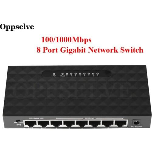 8 Port Gigabit Ethernet Network Switch USB Power Supply Ethernet Hub Lan Ethernet Smart Switch Expend Network Switch EU US Plug