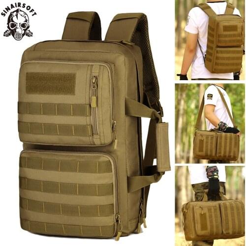 SINAIRSOFT Outdoor 35L Sport Climbing Camping 3 Use Shoulder Bag Trekking Molle Travel Military Tactical Backpack Bags Rucksack