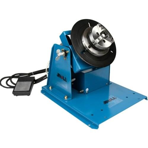 220V BY-10 10KG welding turntable rotator for pipe or circle workpiece welding positioner with K01-65 mini chuck cartridge M14