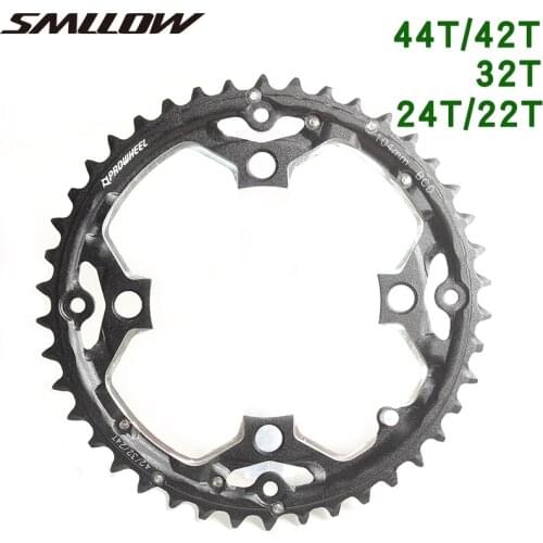 Mountain Bike Bicycle ChainWheel Crankset Tooth Plate 22T 24T 32T 42T 44T Cycling Steel Ultralight Crank Chainwheel Accessories