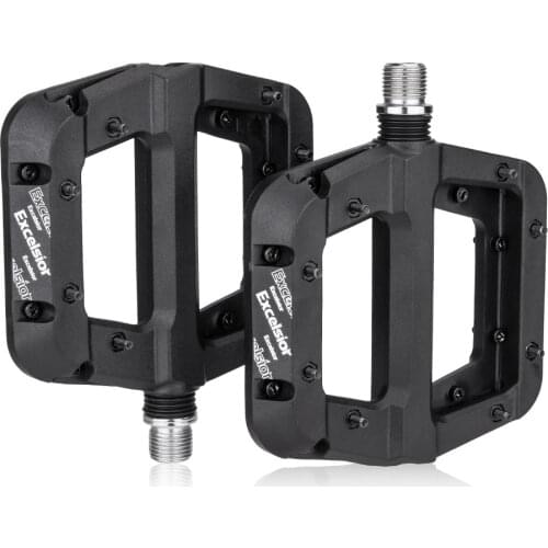 Ultralight Flat Platform Bike Pedals Nylon Fiber Bicycle Pedals for Mountain 9/16'" Non-Slip Cycling Pedals Bike Accessorie