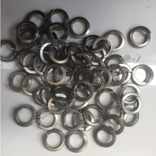 50pcs/lot Titanium spring washer Ti washers GR2 M3 M4 M5 M6 M8 M10 M12 DIN127