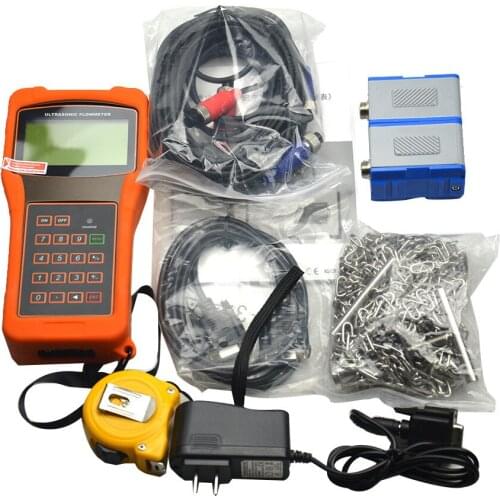 TUF-2000H Digital Ultrasonic Flowmeter Flow Meter With Standard Transducer TM-1 Measuring Range DN50-700mm
