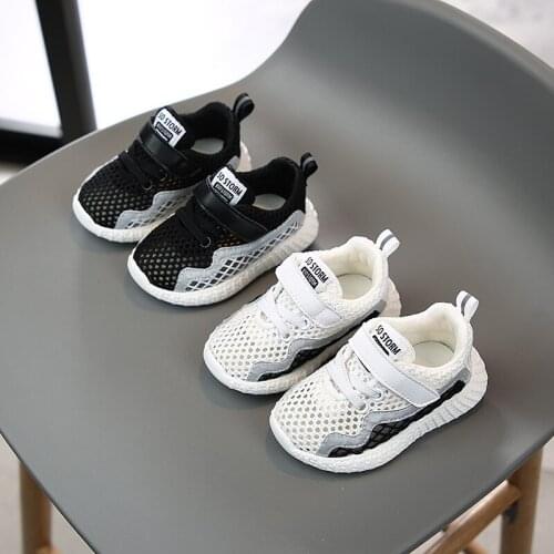 Summer Autumn Infant Toddler Shoes Girls Boys Casual Shoes Breathable Non-slip Soft Bottom Student Kids Children Mesh Shoes