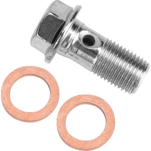10mm M10x1.00 Motorcycle Screw Hose Bolt for Brake pump Fit for Suzuki Honda Kawasaki Yamaha