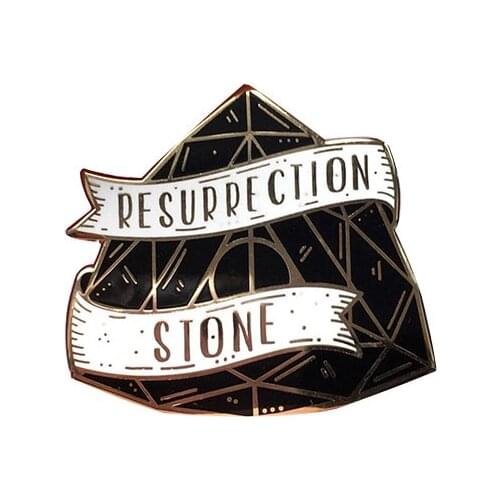 Witchcraft and Wizardry Lapel Pin Resurrection Stone Brooch fascinating magical object decor