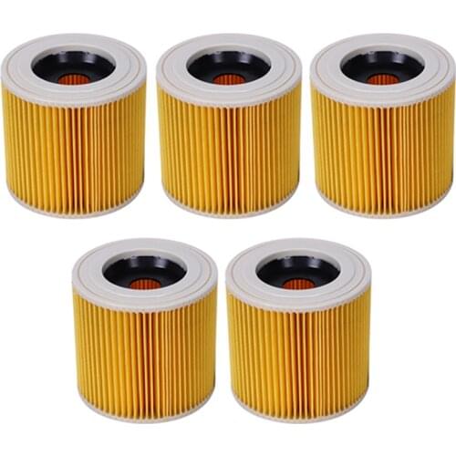 AD-5PCS Replacement Air Dust Filter for Karcher Vacuum Cleaner Parts WD2250 WD3.200 MV2 MV3 WD3 A2004 A2204 HEPA Filter