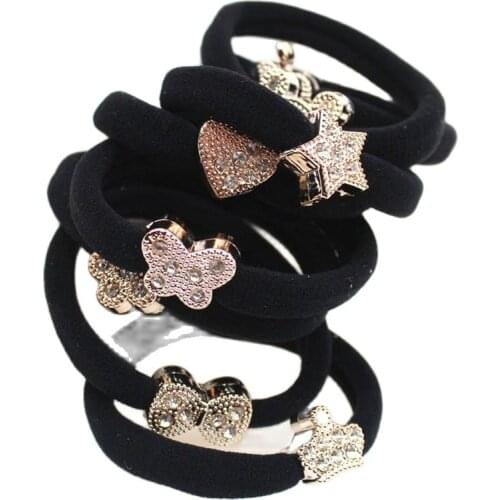 10PCS/lot Love Crown Solid Hair Accessories For Women Headband,Elastic Bands For Hair For Girls,Hair Band Hair Ornaments For Kid