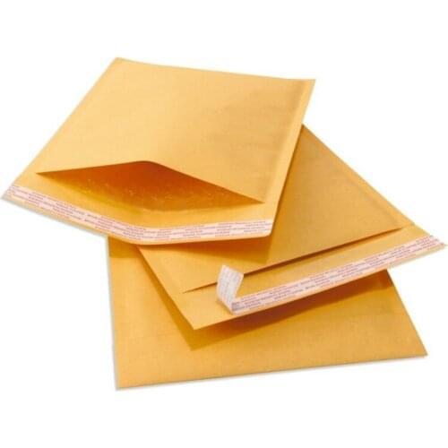18 sizes 100pcs Yellow kraft Bubble Envelope Mailing Bags Shockproof Anti Pressure Packaging Courier Bags