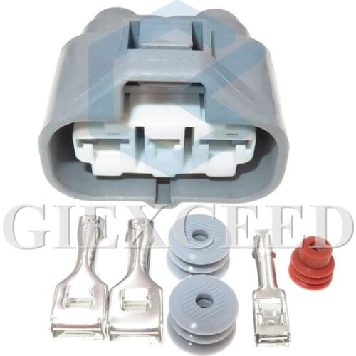 2 Sets 3 Pin 6189-0588 Inline-Hybrid Auto Waterproof Sealed Electric Cable Plug High Current Connector Socket