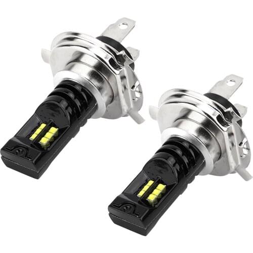 2Pcs 12LED Super Bright Car LED Fog Light Bulb DRL Daytime Headlight Bulbs for H4