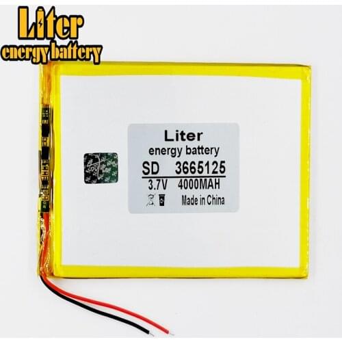 3.7V 4000mah (polymer lithium ion battery) Li-ion battery for tablet pc 8 inch 9.7 inch 10.1 inch 3665125