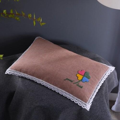 30x50cm 100% Washable Buckwheat Pillow Orthopedic Neck Pillows Cotton Embroidered Washable Cover Kids Children Sleeping Pillow