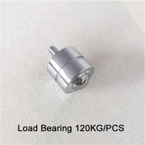 4PCS Cylindrical straight universal ball with M10 screw universal ball bearings cattle round eyes Load Bearing 120KG JF1347