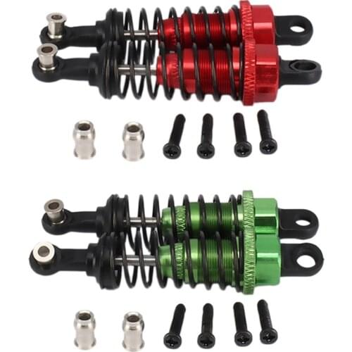 4Pcs Oil Adjustable 65mm Shock Absorber Damper for Rc Car 1/18 WLtoys A959 A969 Hpi Hsp Traxxas Losi Tamiya,Red & Green