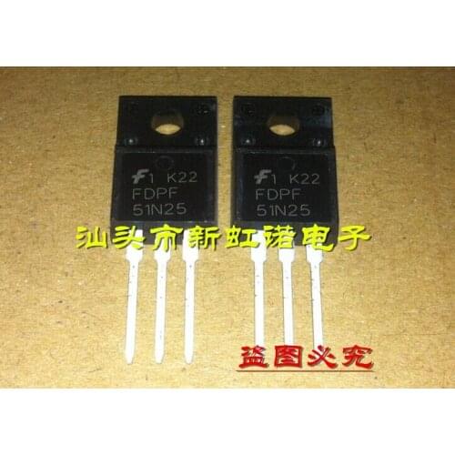 5Pcs/Lot New Original FDPF51N25 Triode Integrated Circuit Good Quality In Stock