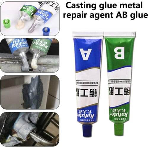 65g Kafuter A+B Metal Repairing Adhesive Super Glue Plugging Welding Glue Iron Steel Auto Radiator Water Tank Special leakage
