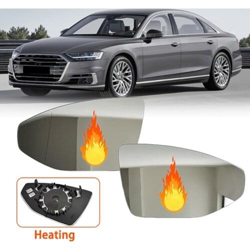 Car Front Left Right Heated Rear View Mirror Lens Glass for A6L A7 A8 Rearview Mirror 4KD857535A/4KD857536A