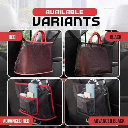 Car Net Pocket Handbag Holder for Handbag Bag Documents Phone Valuable Items（handbag shown in picture is not included