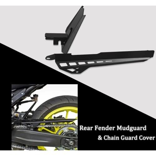 Motorcycle Rear Wheel Tire Hugger Fender Mudguard & Chain Guard Cover For YAMAHA XSR700 XSR 700 XTribute TRACER 700 Tracer 7 GT