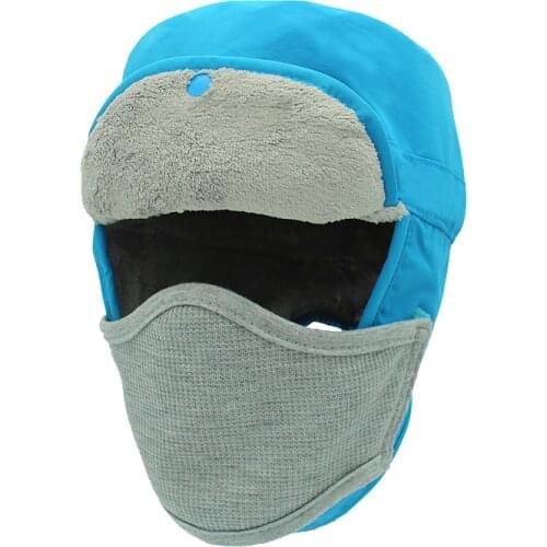 Outfly Kids Bomber Hat Winter Warmth Waterproof Children Hat for 4-12 Years Old Boy and Girl