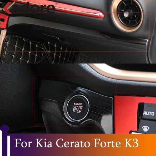 For Kia Cerato Forte K3 2019 2020 2021 Stainless Steel Interior Center Control Cover Trim Panel Decoration Car Accessories