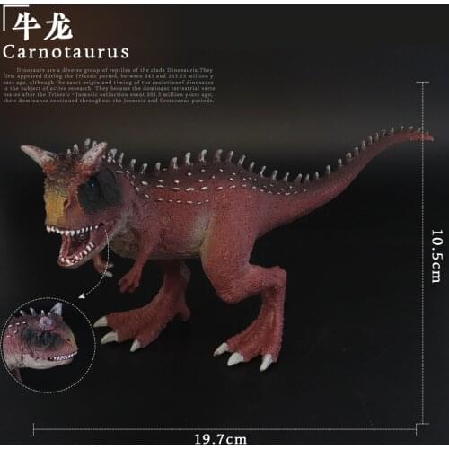 Prehistoric Jurassic Dinosaurs World Carnotaurus Big Size Animals Model Action Figures PVC High Quality Toy For Kids Gift