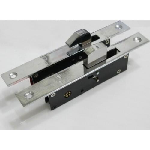 Sliding Door Hook lock Aluminum Alloy Window Locks Anti-Theft Safety Wood Gate Floor Lock With Cross Keys For Wooden door