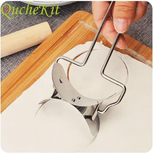 Dumpling Maker Tool Stainless Steel Round Dumpling Cutter Maker Cookie Pastry Wrapper Dough Tools Dumplings Wrappers Molds