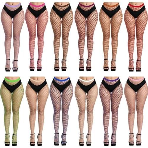 Hollow Out Sexy Pantyhose Black Women Tights Stockings Fishnet Stockings Club Party Hosiery Calcetines Female Mesh