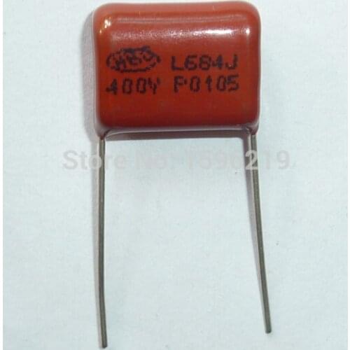 10pcs CBB capacitor 684 400V 684J 0.68uF 680nF P15 CL21 Metallized Polypropylene Film Capacitor