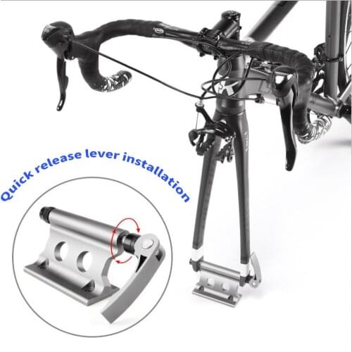 Bike Fork Mount Aluminum Alloy Quick Release Bicycle Block Front Forks Fixed Clip Luggage Holder For Truck Trailer Cycling Too