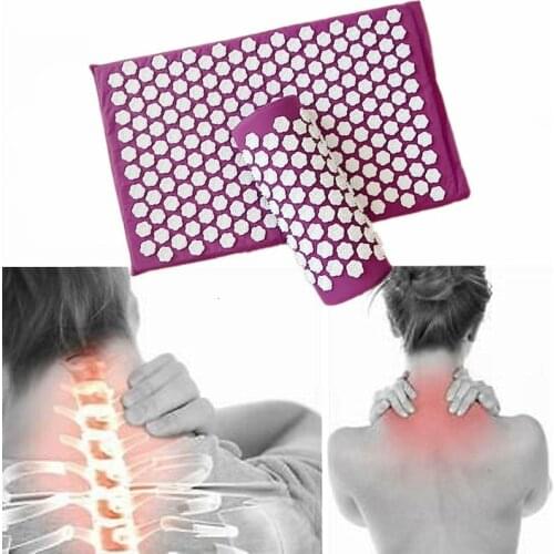 Massager Cushion Acupuncture Sets Relieve Stress Back Pain Acupressure Mat/Pillow Massage Mat Rose Spike Massage and Relaxation