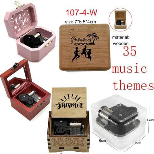 Mechanical summer Music Box Movement DIY Play Set Music Boxes Gift kids boys girls Home Decor Christmas New Year Gift