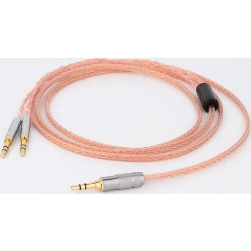 New 8 Core 3.5mm to 2*3.5mmTRRS Balanced 8 Core Litz Braid Headphone Upgrade Cable