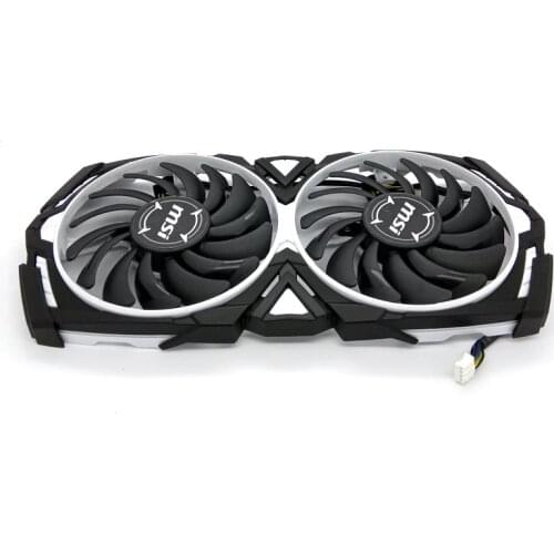 Original for MSI RX570 RX580 RX470 RX480 ARMOR 8G Graphics card cooling fan PLD09210S12HH DC12V 0.40A 1Set